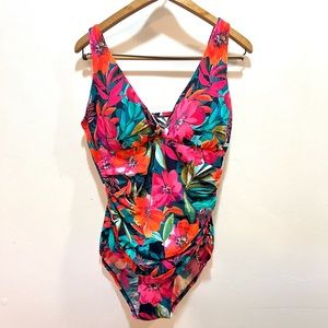 Trimshaper swimsuit 1 piece bathing suit size 16